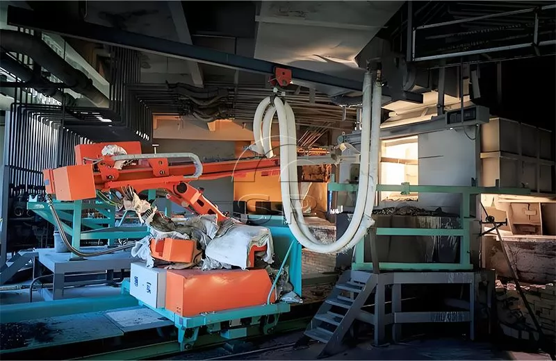 القوس المغمور مقدمة عن آلة سدادة الفتحة المفتوحة للفرن